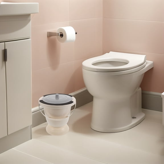 ETHZZLE Leakproof Bedpan with Lid Portable Urinal Bottle for Elderly and Disabled