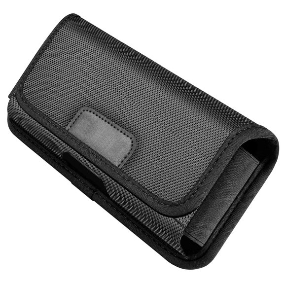 ETHZZLE Universal Outdoor Waist Bag Black Nylon Utility Pouch with Adjustable Strap