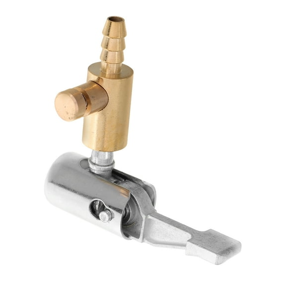 ETHZZLE Durable Brass Tire Inflator Chuck with Locking Design for Home Car and Bike Use