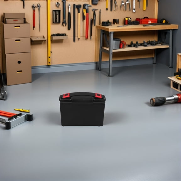 ETHZZLE Portable Tool Storage Hard Case Black with Modular Interior for Household and Automotive Use