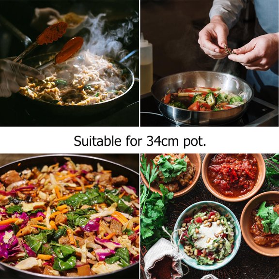 ETHZZLE Pot Replacement Lid 1Set Stainless Steel Dome Cover for Professional Chefs