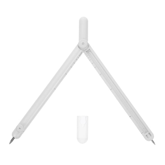 ETHZZLE Precision Metal Compass White Zinc Alloy for Accurate Drawing