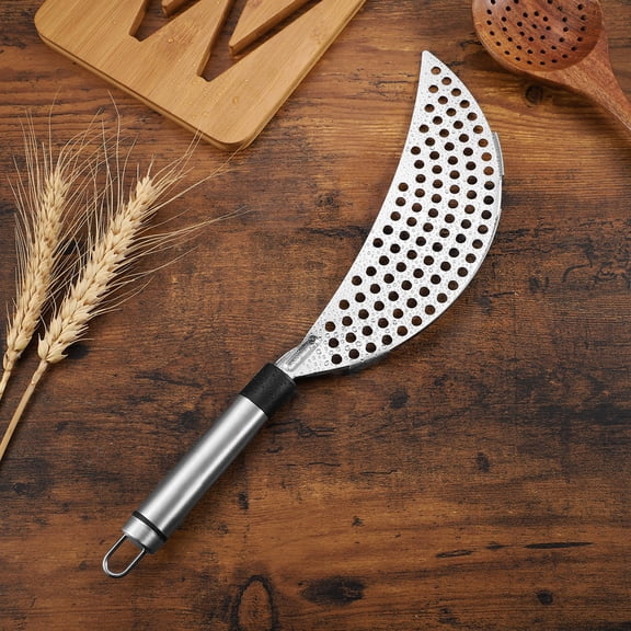 ETHZZLE Stainless Steel Spaghetti Pasta Fry Drainer Silver for Kitchen Utensil in Cooking 1Pack