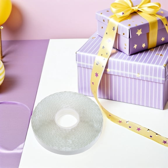 ETHZZLE Pressure Sensitive White Double Sided Foam Tape with Release Paper for Craft and Shipping Use