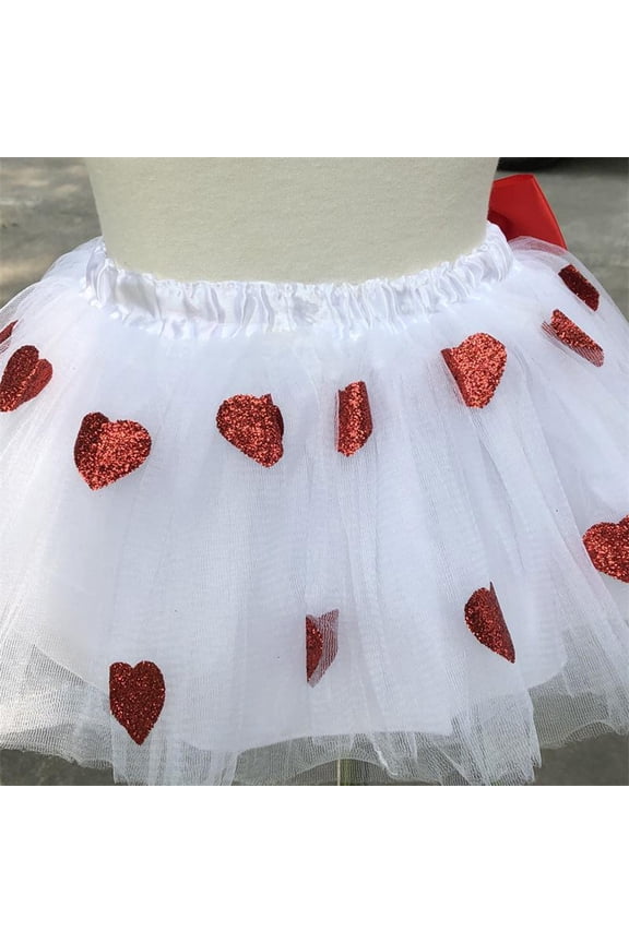 1Pack Tutu for Girls White Tulle Layered Tulle Classic Shape for Photography