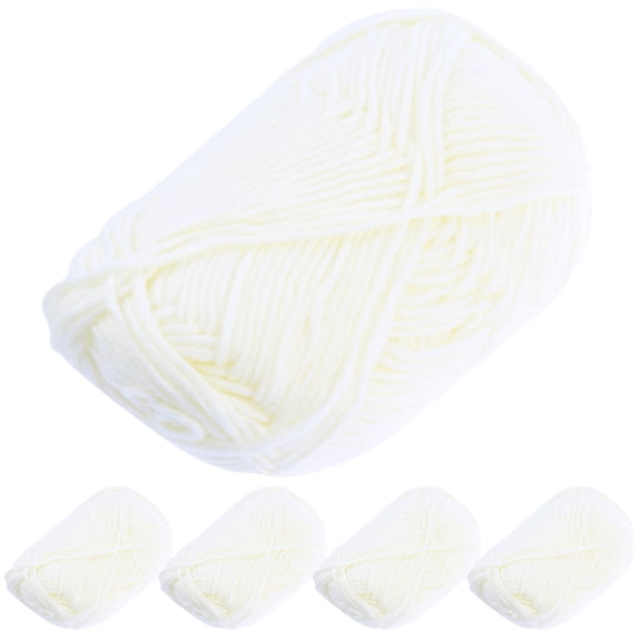 ETHZZLE Beige Cotton Yarn for Knitting Comfortable and Flexible Home Use Craft Yarn