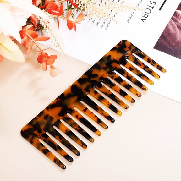 ETHZZLE Professional Hair Comb Anti Static Wide Tooth Comb for Curly Hair Multi Color