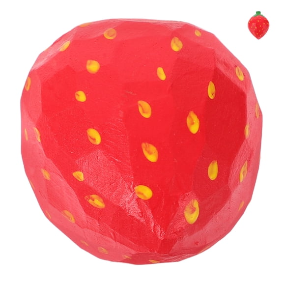 ETHZZLE Realistic Wooden Strawberry Ornament Red for Home and Party Decor