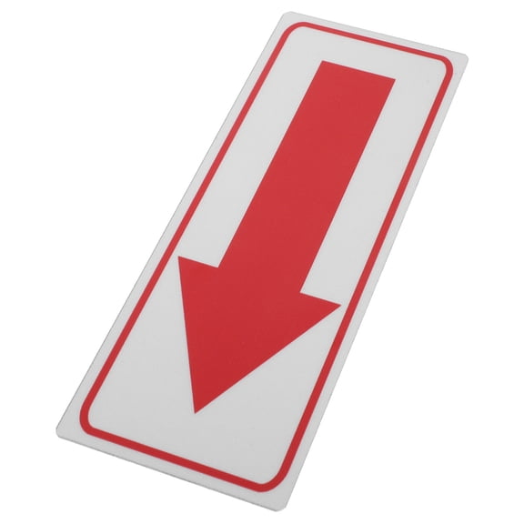 ETHZZLE Red Aluminum Arrow Wall Sign with Reflective Surface for Nighttime Visibility Outdoor