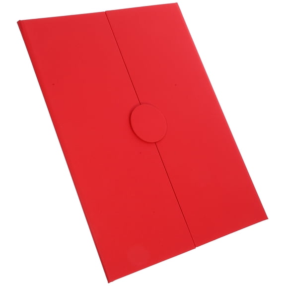 ETHZZLE Red Certificate Folder Holder for Diplomas, Awards, and Important Document , Stylish Paper Document Organizer