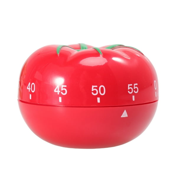 ETHZZLE Compact Red Plastic Kitchen Timer Ideal for Baking Pancakes and Cookies