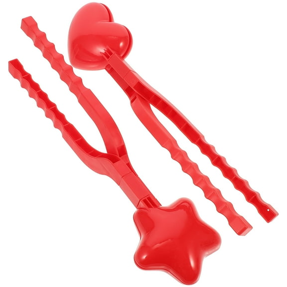 ETHZZLE Red Plastic Maker Clip Durable Tool for Fun Winter Fights 2 Pack