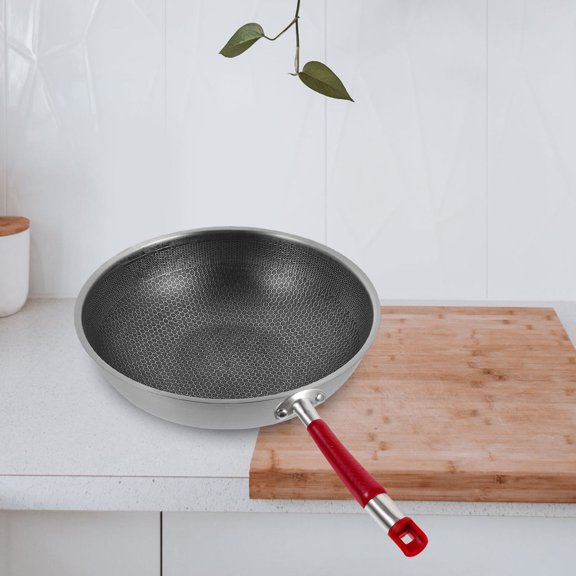 ETHZZLE Red Stainless Steel Cooking Pot Handle Removable Pan Grip Ergonomic Design