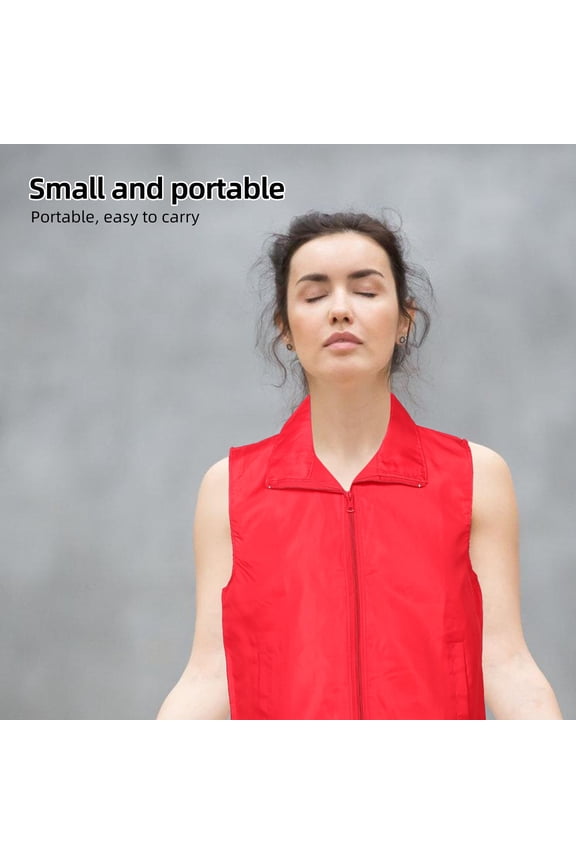 Unisex Red Work Vest for Public Welfare Activities and Volunteer Event Uniform