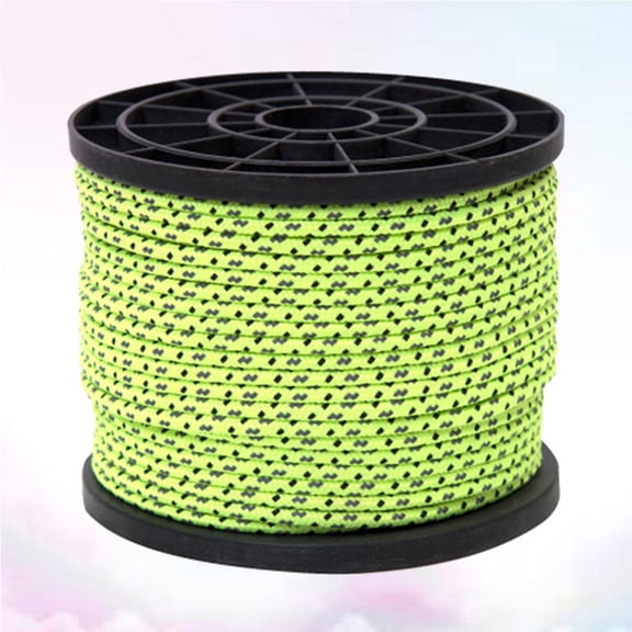 ETHZZLE Reflective Tent Guyline Rope, Light Green, High Visibility, Force Transmission, 1 Piece for Camping and Outdoor Use