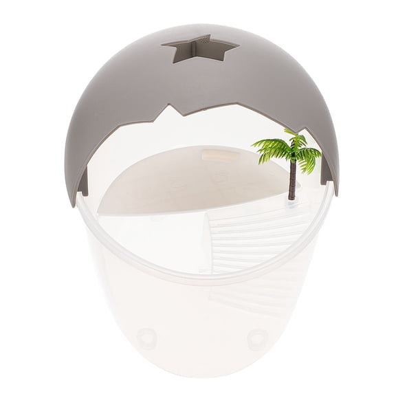 ETHZZLE Plastic Turtle Terrarium with Leak Proof Tortoise Platform Ideal for Home Reptile Breeding