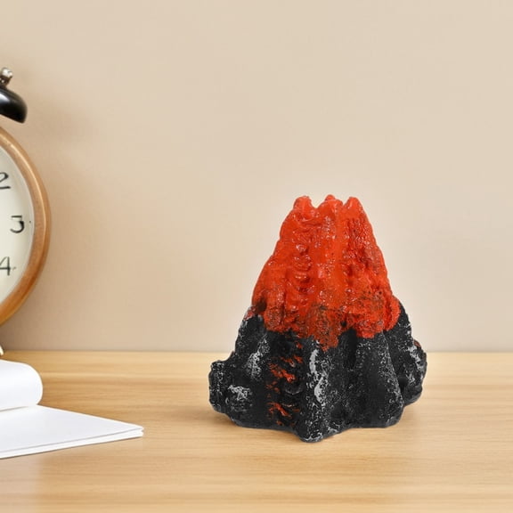 ETHZZLE Resin Volcano Sculpture for Tabletop Aquarium and Garden Decorative Use