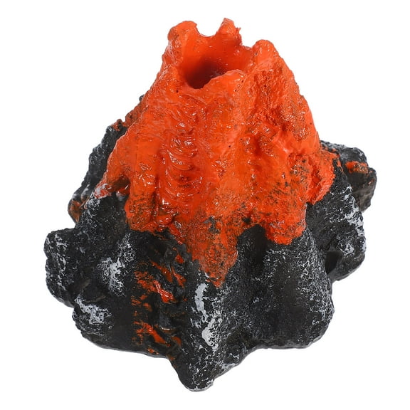 ETHZZLE Resin Volcano Statue for Garden and Fish Tank Decoration Unique Miniature Landscape Ornament