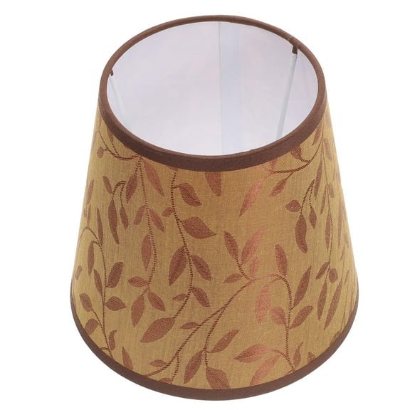 ETHZZLE Vintage Style Golden Fabric Small Drum Lampshade for Indoor Desk Lamps and Wall Lighting Fixtures