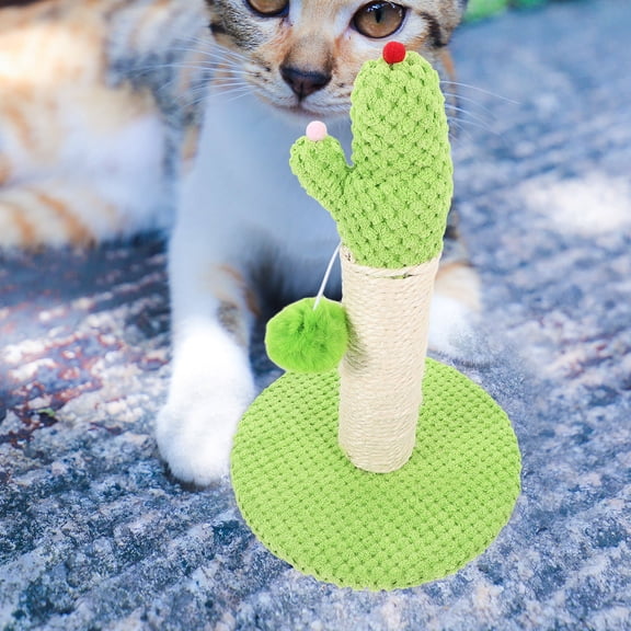 ETHZZLE Light Green Cat Scratching Post Vertical Wear Resistant Reusable Post for Daily Cat Exercise