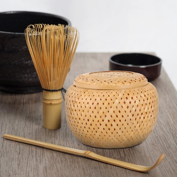 ETHZZLE Multi-Purpose Bamboo Basket Khaki Practical and Space-Saving for Home