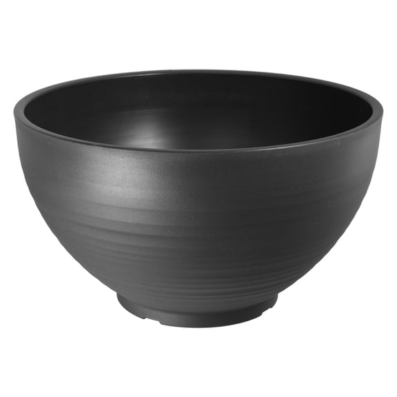 ETHZZLE Round Flower Pot Decorative Jars Dark Grey Resin 1Set for Indoor Decoration Plant Lovers