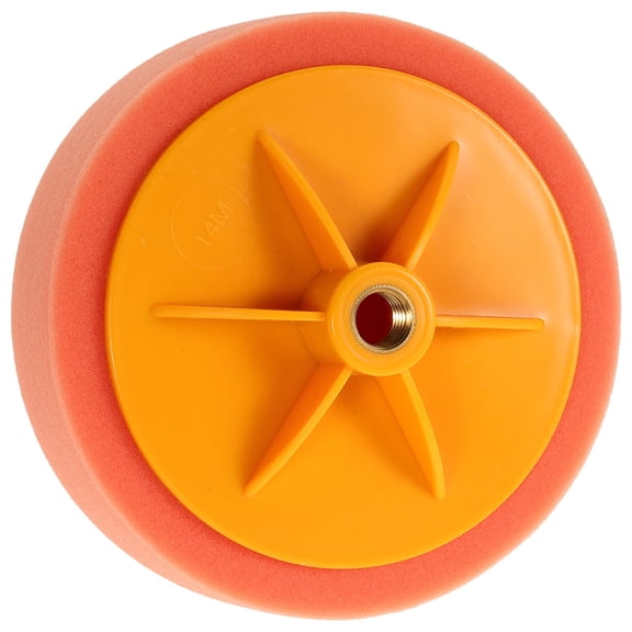 ETHZZLE Durable Orange Sponge Car Wax Polish Pad Drill Buffing Attachment for Auto Detailing