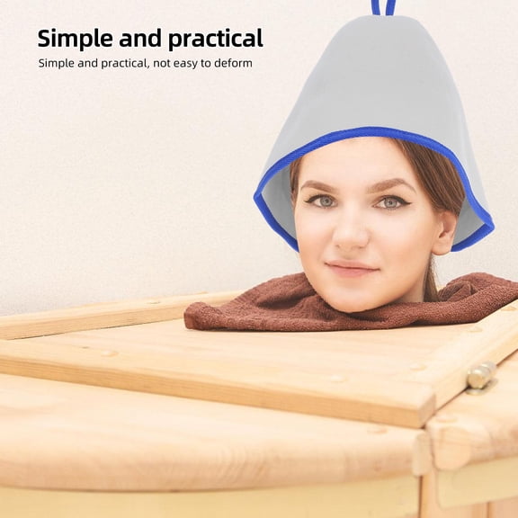 ETHZZLE Portable White Sauna Hat Felt Fabric Soft Stable for Sauna Supplies