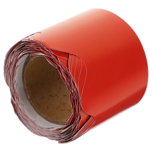 ETHZZLE Copper Foil Red Border Trim for Classroom Bulletin Boards, Decorative Edging for School and Office Use