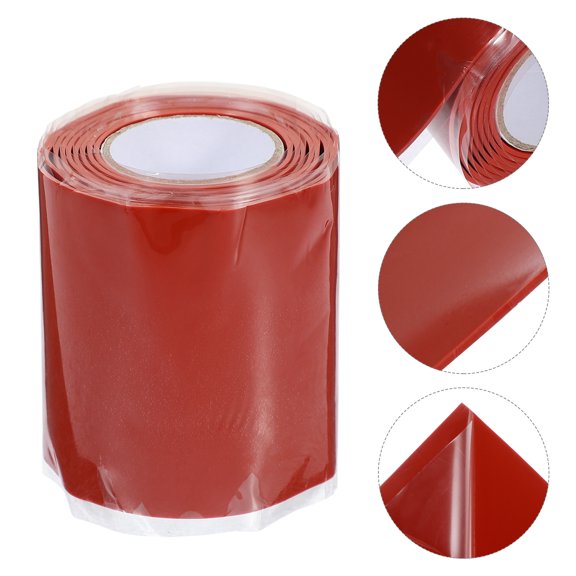 ETHZZLE Self Adhesive Sealing Strip Hose Tape Rubber Leak Proof 1 Roll
