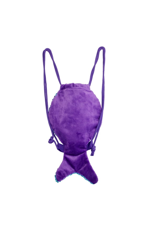 Multicolor Sequin Gym Storage Backpack Drawstring Closure Large Capacity for Travel