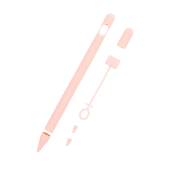 ETHZZLE Silicone Stylus Pen Protector Pink Case for Pencil Enhanced Grip and Drop Safety