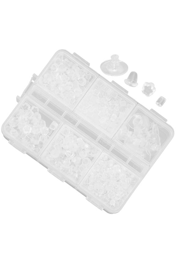 Transparent Silicone Earring Backs for Pierced , Lightweight, , Comfortable Ear Accessories,
