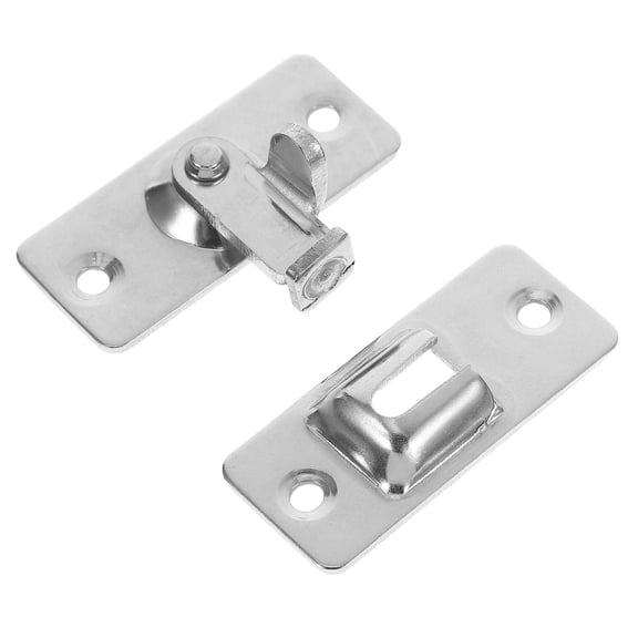 ETHZZLE Stainless Steel Buckle Lock for Sliding Barn Door with 90 Degree Cam Bolt