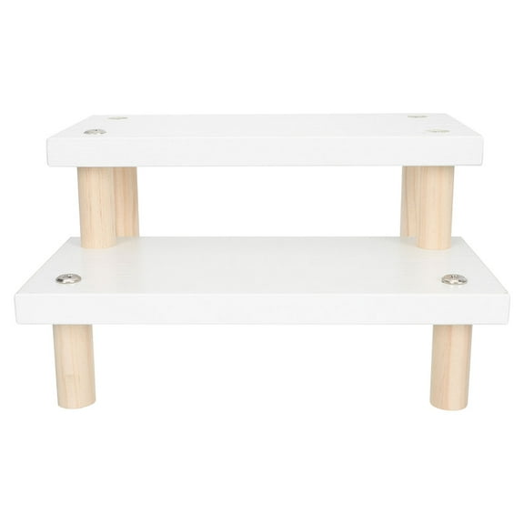 ETHZZLE Home Decor Display Stand White Wood for Toys 1Set