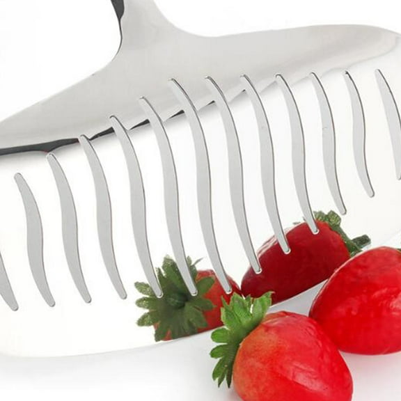 ETHZZLE Slotted Stainless Steel Fried Fish Turner for Kitchen Lifting and Transferring