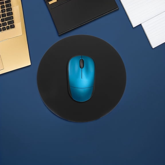 ETHZZLE Black Aluminum Alloy Double Sided Mouse Pad with Nonslip Base