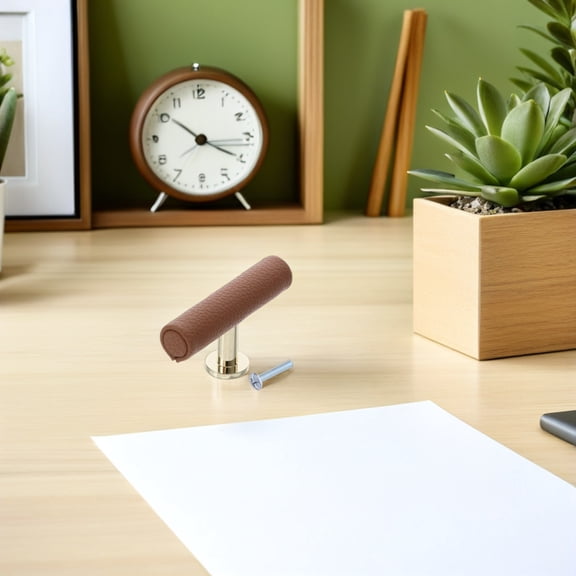 ETHZZLE Soft PU T Bar Cabinet Pulls Single Hole Drawer Handles Decorative Hardware for Home Use