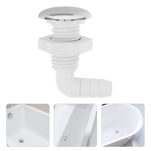 ETHZZLE Massage Nozzle White Plastic for Soothing Bathtub Hydrotherapy