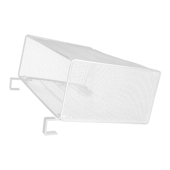 ETHZZLE Multi Tier Hanging Office Shelf White for Desk Screen Divider and File Organization