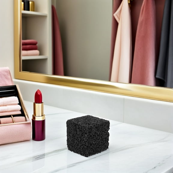 ETHZZLE Square Lava Cube Aromatherapy Diffuser Stones Black Volcanic Rock Fragrance Stone For Diy Craft Essential Oils Scented Cube