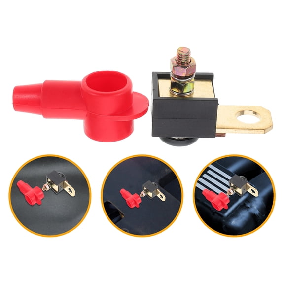 ETHZZLE Stable Current Output Circuit Breaker Battery Charger Fuse ABS Copper Iron Assorted Color 1 Set