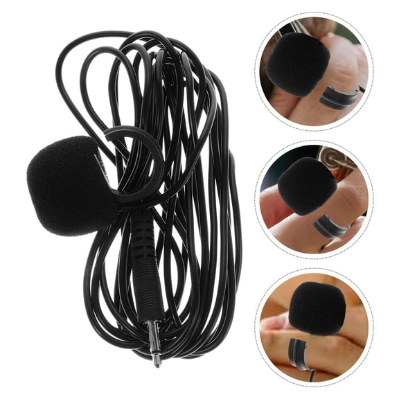 ETHZZLE Stage Finger Microphone for Flute Compact Clip on Lapel Mic with Universal Connector