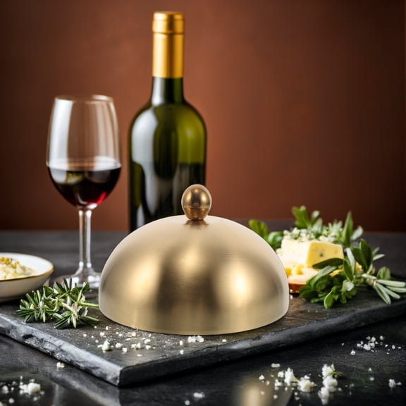 ETHZZLE Stainless Steel Basting Cover - Heavy Duty Round Metal Melting Dome for Indoor Outdoor Flat Top Griddle Cooking Steaming Grilling Barbecue