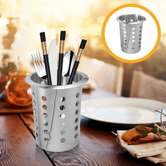 ETHZZLE Versatile Stainless Steel Chopstick Holder and Utensil Organizer for Home Kitchen