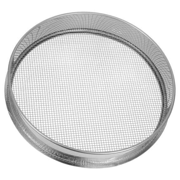 ETHZZLE Manual Stainless Steel Soil Sifter Pan for Gardening and Rock Separation