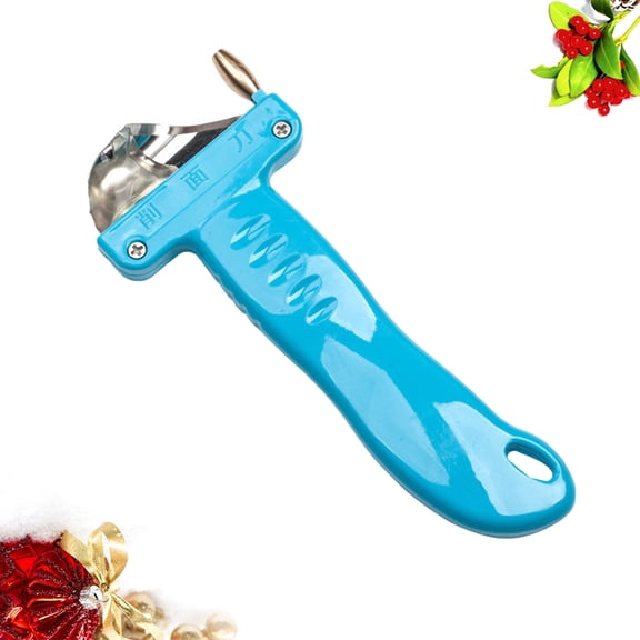 ETHZZLE Stainless Steel Dough Cutter with Plastic Handle Scraper for Making Noodles