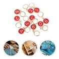 thumbnail image 1 of ETHZZLE Stitch Markers For Knitting 1 Set Red Round Small Numbered Marking Storage Craft Projects Beginners, 1 of 8