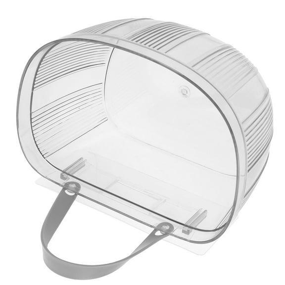 ETHZZLE Storage Baskets for Corner Pantry Transparent Plastic 1Pack