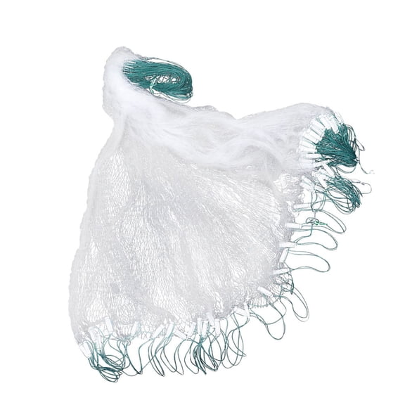ETHZZLE Lightweight Green Fishing Gill Net with Float Transparent Design